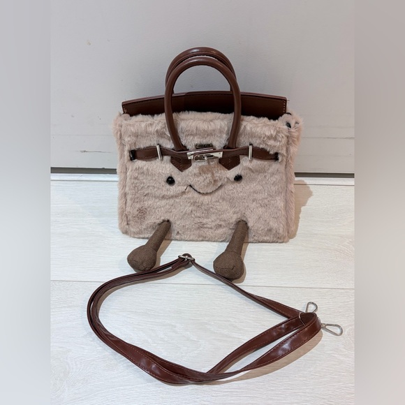 Jellycat Birkin Brown Plush Bag - BRAND NEW - Picture 4 of 6